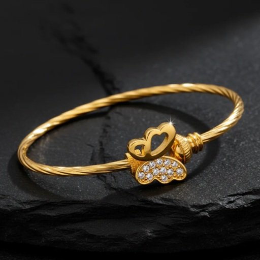 Bracelet Anti-Tarnish Butterfly Crystal (Adjustable Size)